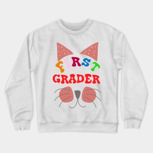 Funny First grader Cat T-shirt Crewneck Sweatshirt